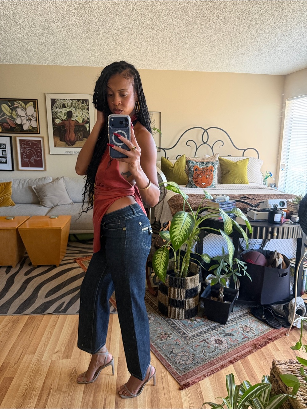 Vintage Caché dark wash Denim Ieans